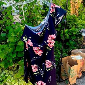 Floral Asymmetrical Dress